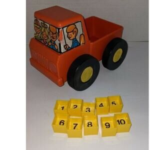 Vintage 1980's Tuppertoys Pick Em Up Truck #1342 Counting Tupperware